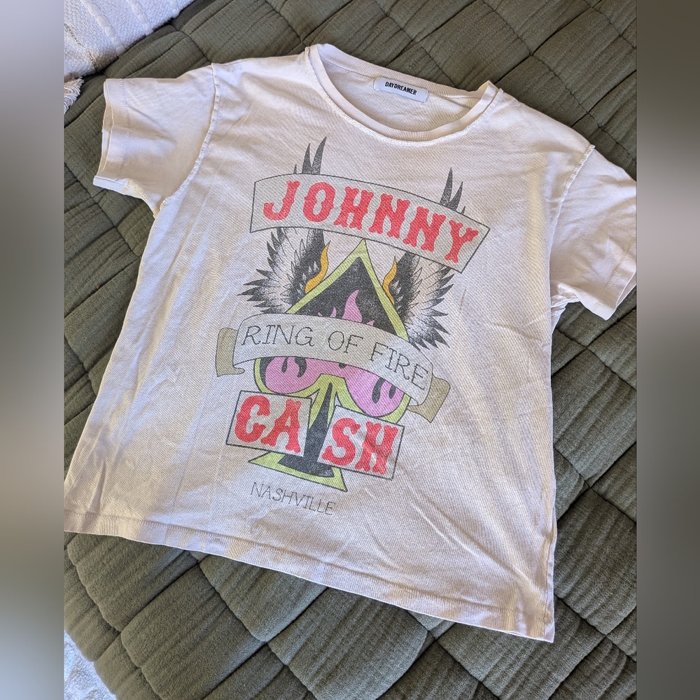Daydreamer Johnny Cash Ring Of Fire Tee Size Small